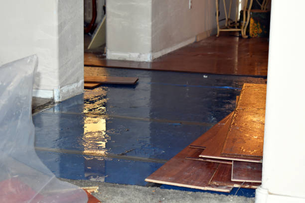 Professional Water Damage Restoration technician working in Waterville, ME